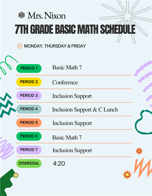 Schedule 